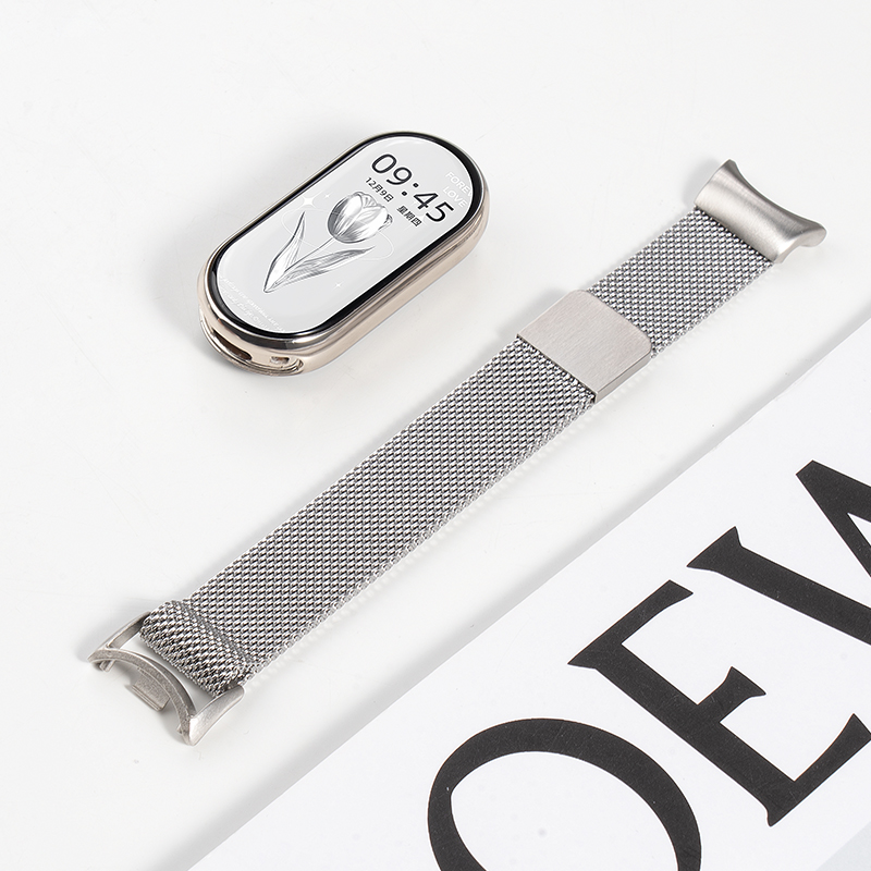 Suitable for Xiaomi Mi Band 8/ 9m Lan尼斯 Magnetic Watch Strap Women's Smart Sports Xiaomi Mi Band 9 Watch Strap