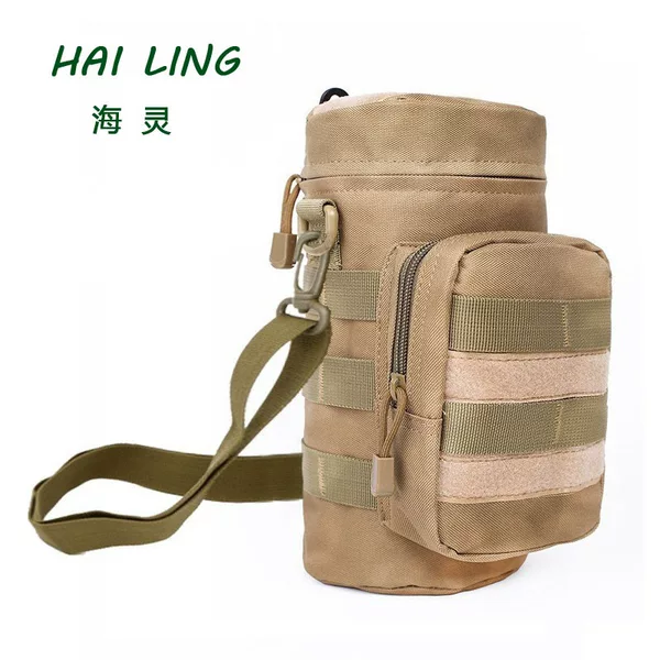 Outdoor kettle bag molle system can hang waist large water bottle bag tactical external bag hiking mountaineering diagonal bag