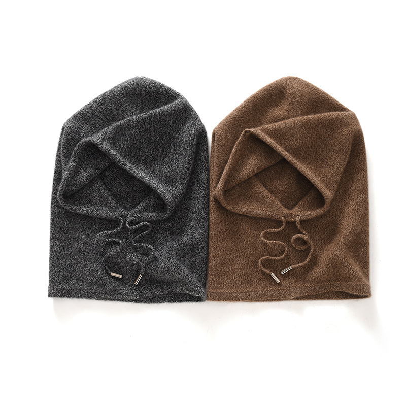 Hooded Hats, Cross-Border Wool Knitwear Wholesale, Cashmere Yarn, Thickened Goat Cashmere, Manufacturer's Ready Stock, Camel Color Hooded Hats, Cross-Border Wool Knitwear Wholesale, Cashmere Yarn, Thickened Goat Cashmere, Manufacturer's Ready Stock, Camel Color