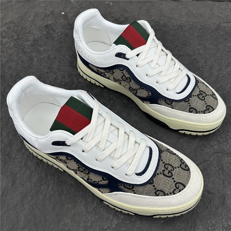 Gucci Re-Web Low GG Supreme Beige White 816818 FAD7V 9055