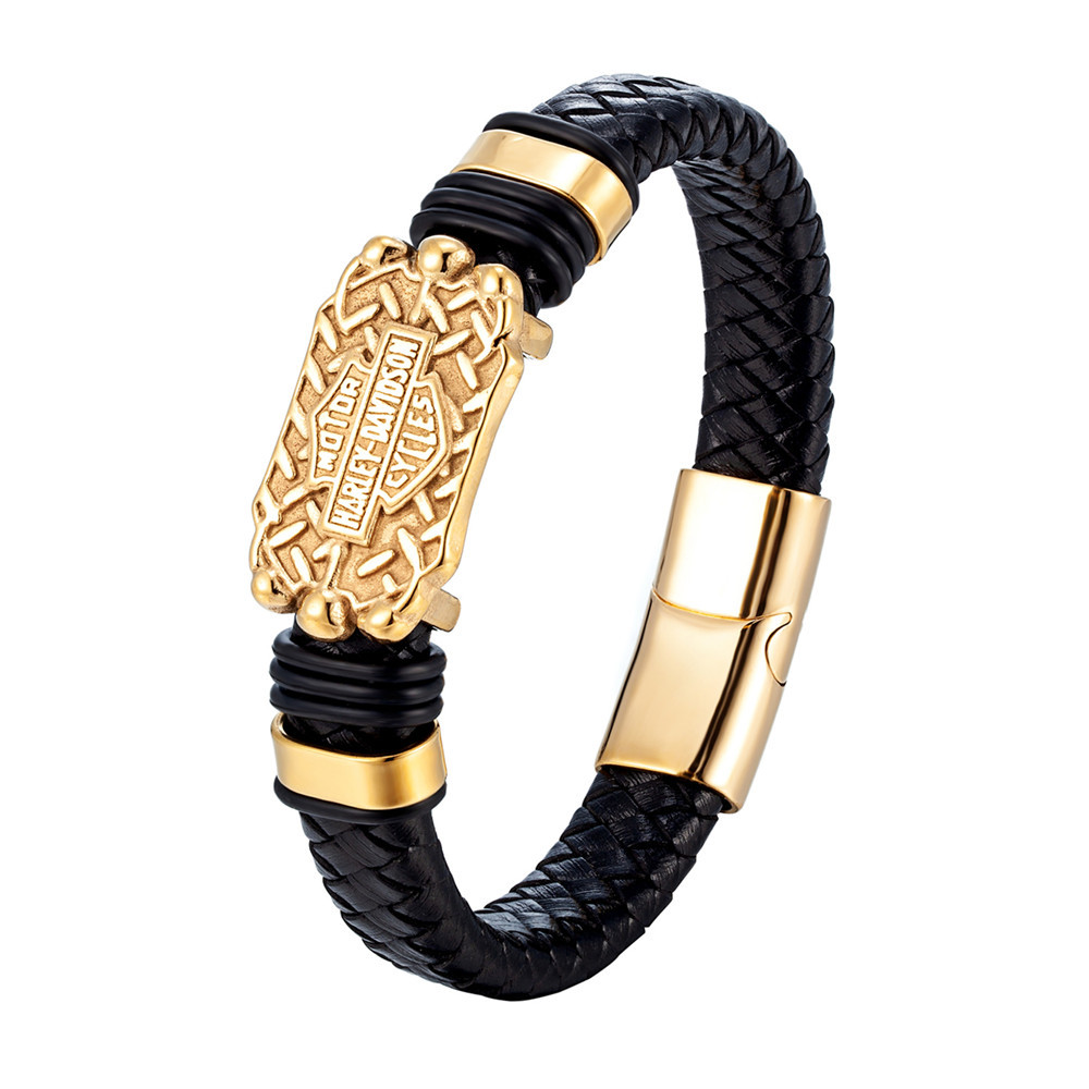 Men's fashionable trend woven bracelet stainless steel