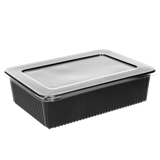 Disposable beef and mutton roll box meat slice box with lid plastic packaging box fresh meat food tray meat roll box