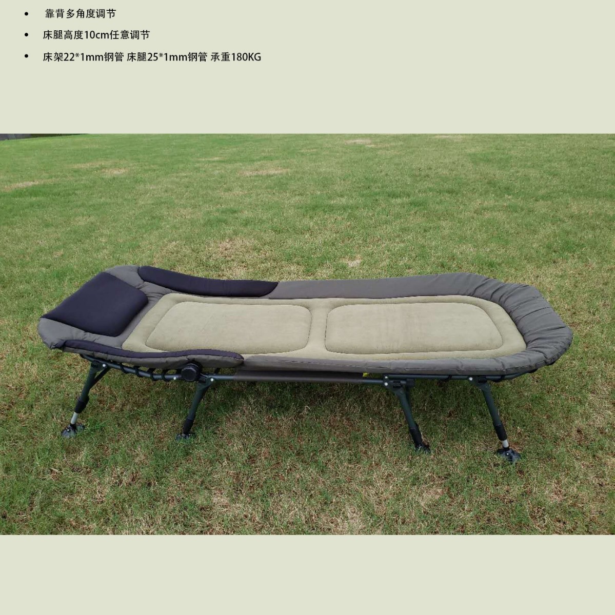 European Style All-Terrain Foldable Adjustable High and Low Extra Large Lunch Break Home Outdoor Large Bed Factory Direct Sale