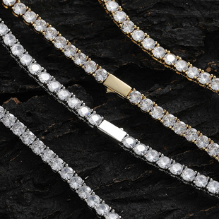 ���揗�ɿ۾W���3-4-5mmTennisChain�~��ʯ�W�������W������