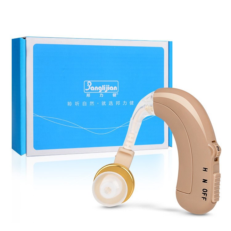 Auriculares banglijian para los ancianos bienes genuinos sordos oído-atrás invisible amplificación de sonido audífono recargable para los ancianos