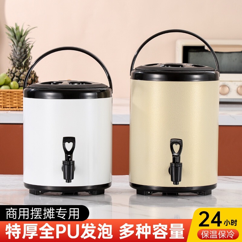 業務用大容量断熱バケツ、業務用屋台、濃厚レモンティーミルクティーショップ専用ミルクティーバケツ、304ステンレス鋼|undefined