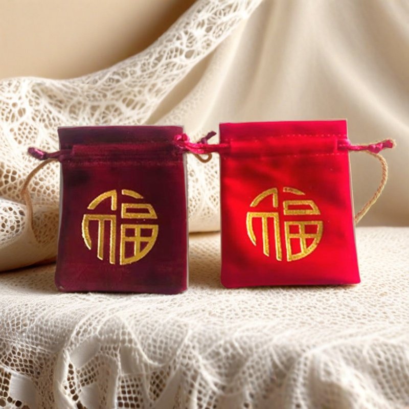酒红色绒布袋束口礼品袋 黑色珠宝首饰收纳袋 回礼硬币福袋logo定