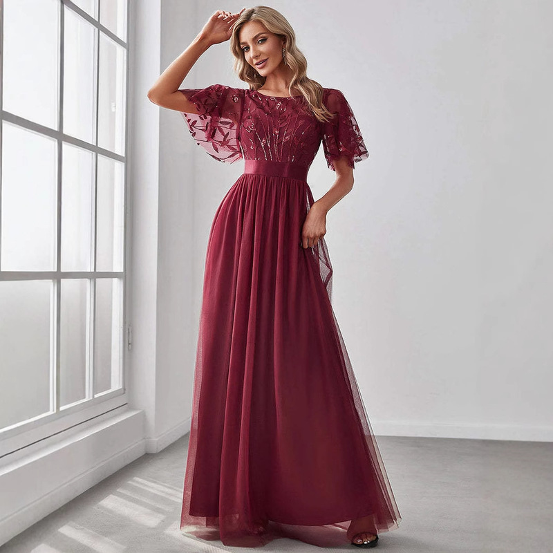 2026 New Banquet Evening Dress Korean Style Bridesmaid Dress Simple Aliexpress Elegant Party Fashion Evening Dress