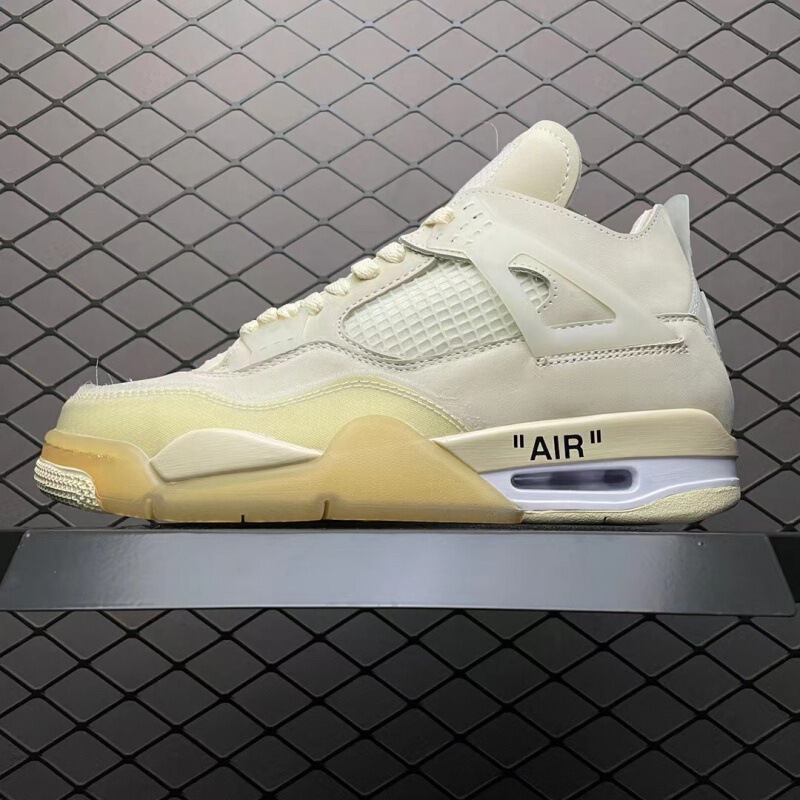 莆田靴工場卸売り純原高品質AJ4大パリ白セメント男女レジャースポーツシューズバスケットボール靴|undefined