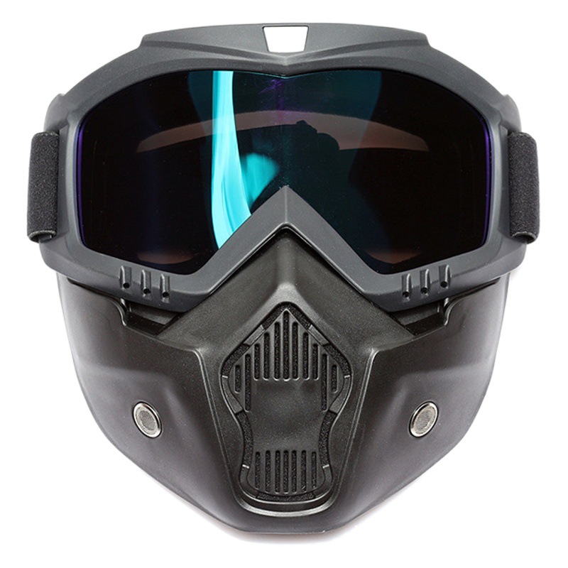Harley gafas de la motocicleta de los hombres y de las mujeres retro de la motocicleta máscara facial máscara de equitación off-road gafas de protección ocular