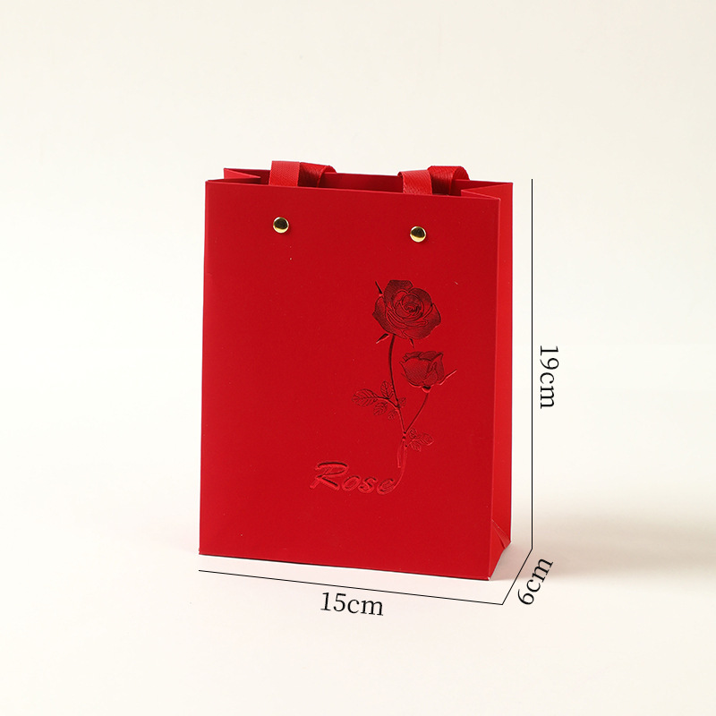 Bolsa de Regalo Pequeña de Color Sólido, Bolsa de Papel Simple para Joyería, Bolsa de Embalaje para Collares y Anillos, Venta al por Mayor