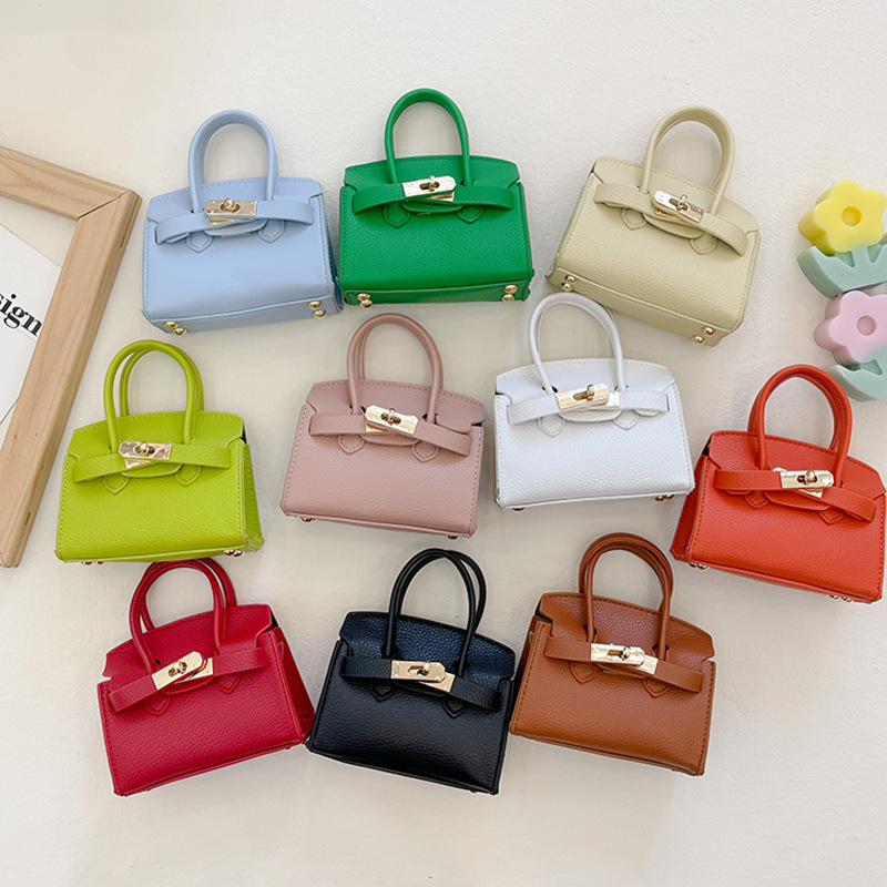 Children's Bag New Style European and American Fashion Platinum Bag Stylish Little Girl Crossbody Bag Stylish Coin Purse Export