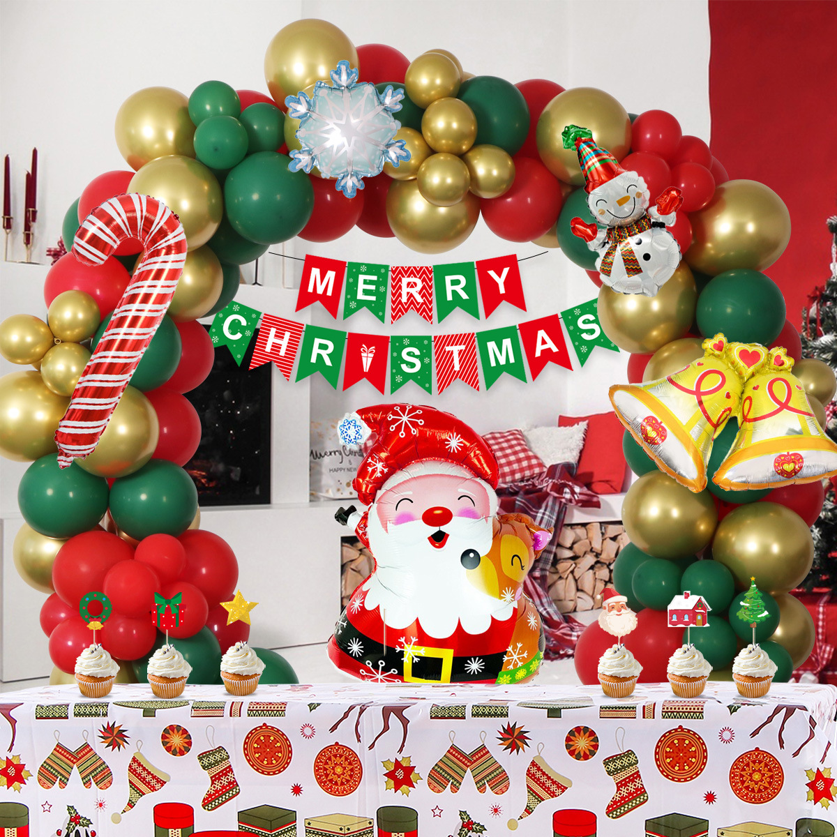2517 Navidad copo de nieve viejo traje de película de aluminio