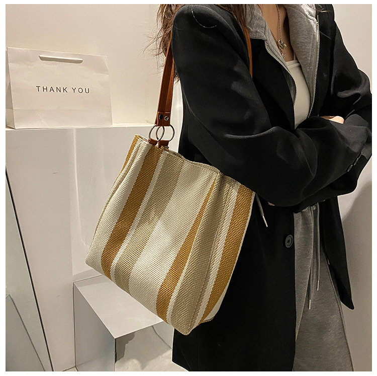 202g Weight Polyester Lining Material Zipper Closure Type Single Shoulder Strap Strap Type Tote Bag Bags Type Casual Occasion Canvas Material Solid Color Pattern All Seasons Season Women's Gender Streetwear Style Square Shape White, Black Color Small Size Small Canvas Streetwear Tote Bag 无
