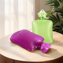 PVC热水袋充水冲水加厚防爆可注水暖手袋透明暖水袋批发环保暖胃