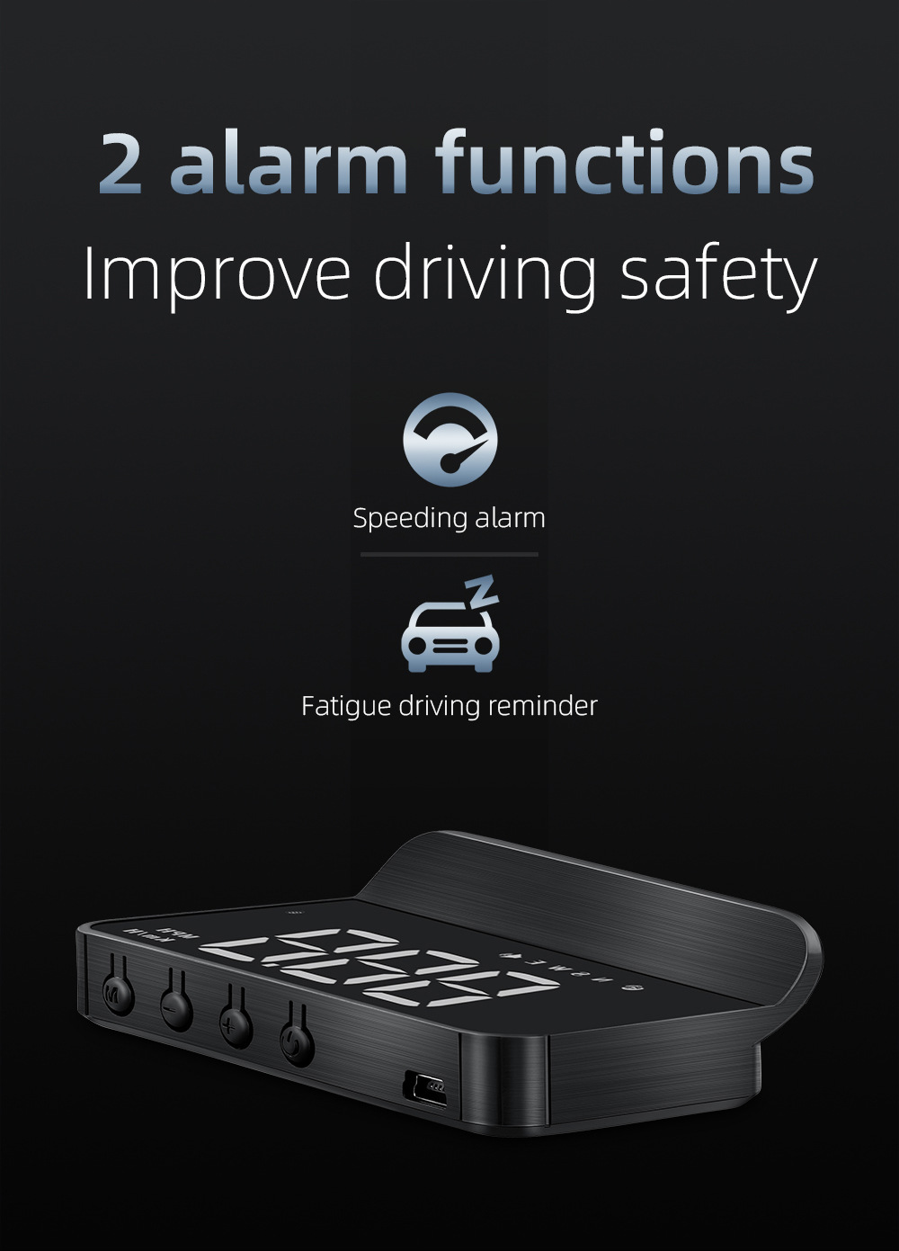 Cross-Border Hud Head-Up Display M1 Car Gps Speed Multi-Function Instrument Projector High-Definition Universal for Cars