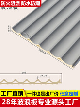 竹木纤维格栅板木吊顶长城板竹木格栅背景墙装饰板pvc波浪板
