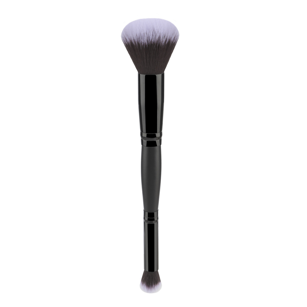 Nuevo cepillo de polvo suelto de doble cabeza transfronterizo, cepillo de sombra de ojos, cepillo de rubor, cepillo de maquillaje multifuncional, herramienta de belleza suave en stock