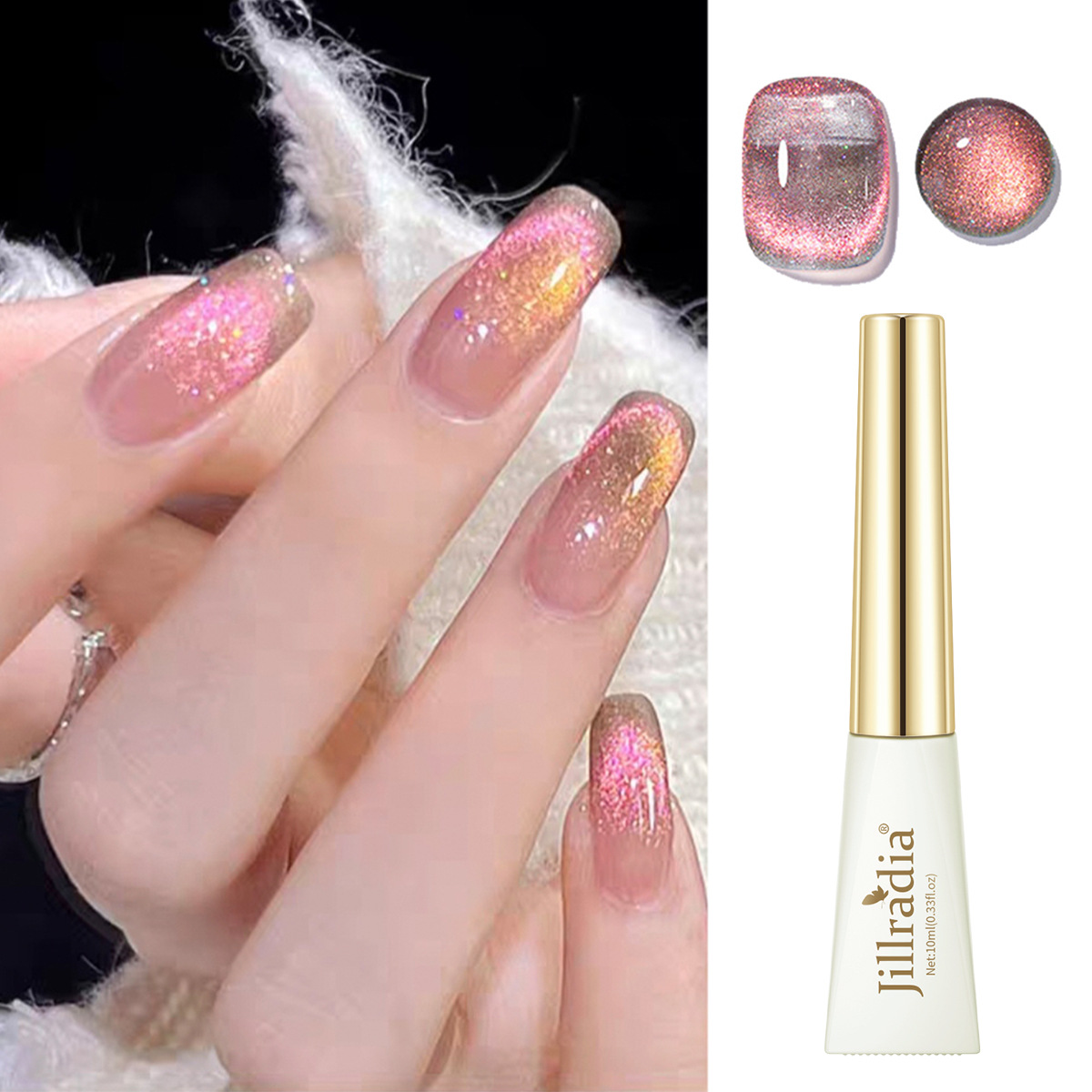 Water Light Star Cat Eye Esmalte de uñas 2024 nuevo verano popular Water Light Cat Eye Gel para tienda de uñas