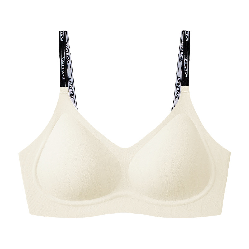 Carta cinturón de hombro ropa interior deportiva hermosa espalda transpirable sin signos de retracción senos de soporte suave anti-caída copa fija sujetador