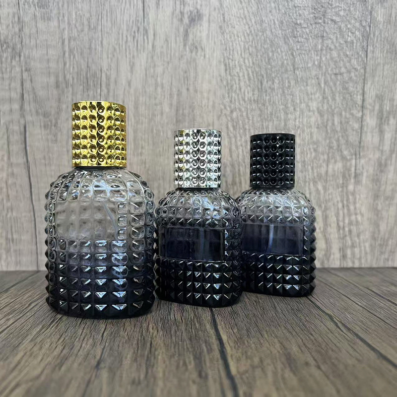 スポット B147-30ml-50ml パイナップル型ネジ口ガラス香水瓶化粧品包装便利なスプレー空ボトル|undefined