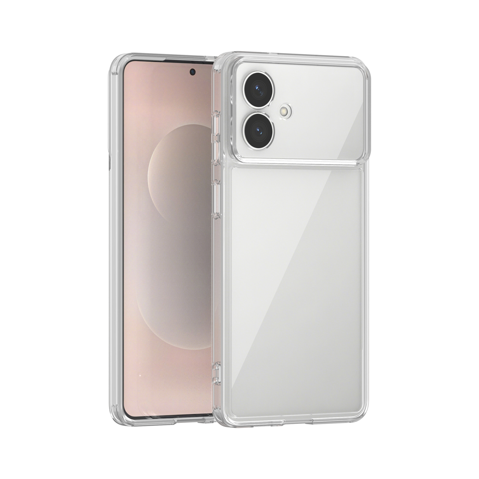 Transfronterizo adecuado para Samsung S25 ultra dos en uno funda para teléfono móvil acrílico transparente cubierta protectora anticaída S25FE