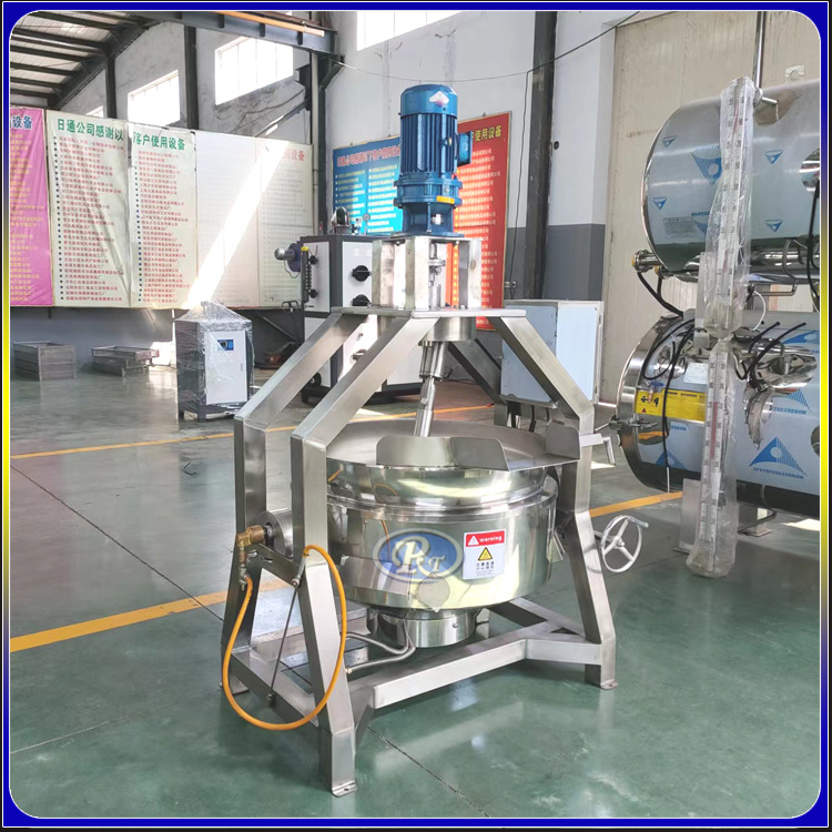 供应可倾式搅拌式立式夹层锅搅拌锅 全自动不锈钢夹层锅 搅拌炒锅