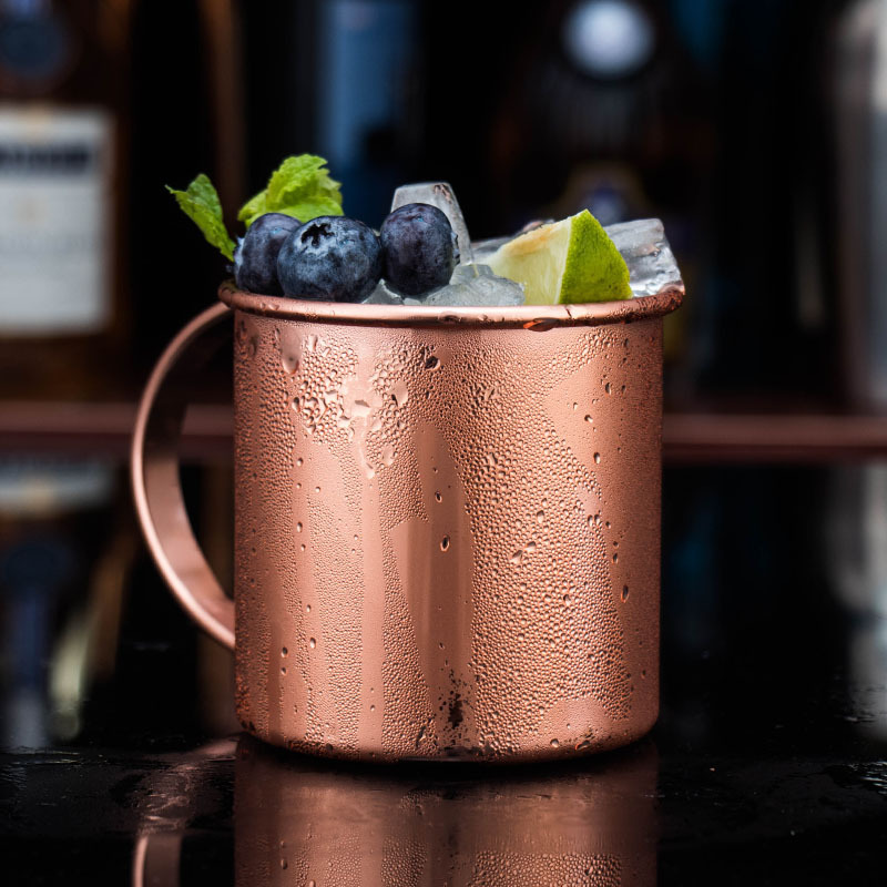 Taza de mula de Moscú de acero inoxidable 304 Taza de cóctel Mule de Moscú Taza de café Taza de cerveza