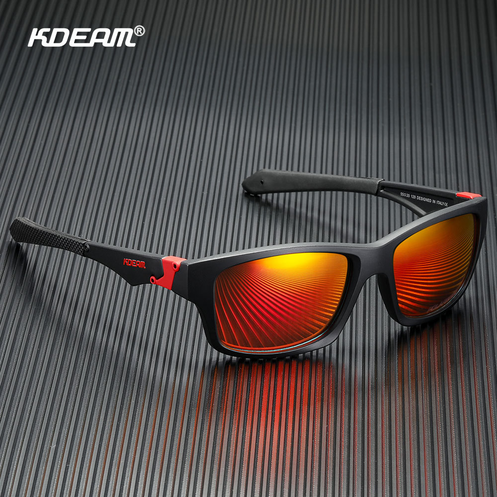 KDEAM nieuwe sportzonnebrillen voor heren en dames gepolariseerde zonnebril TR90 outdoor fietsbrillen KD0804_voghion.com