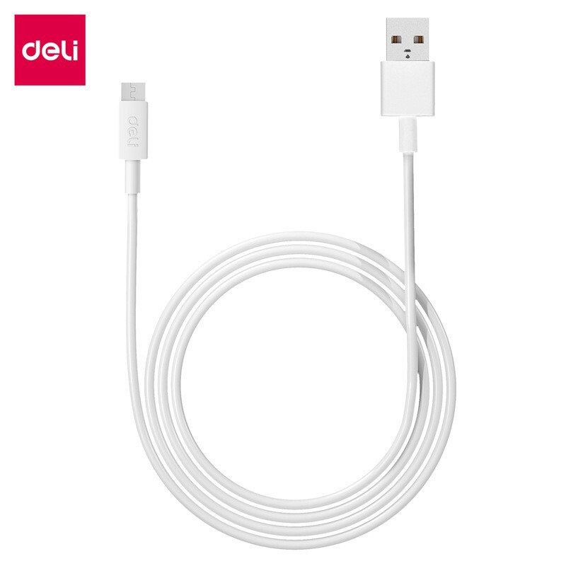 Deli data cable wholesale 83310 White 1 m mobile phone data cable suitable for fast charging type charging cable