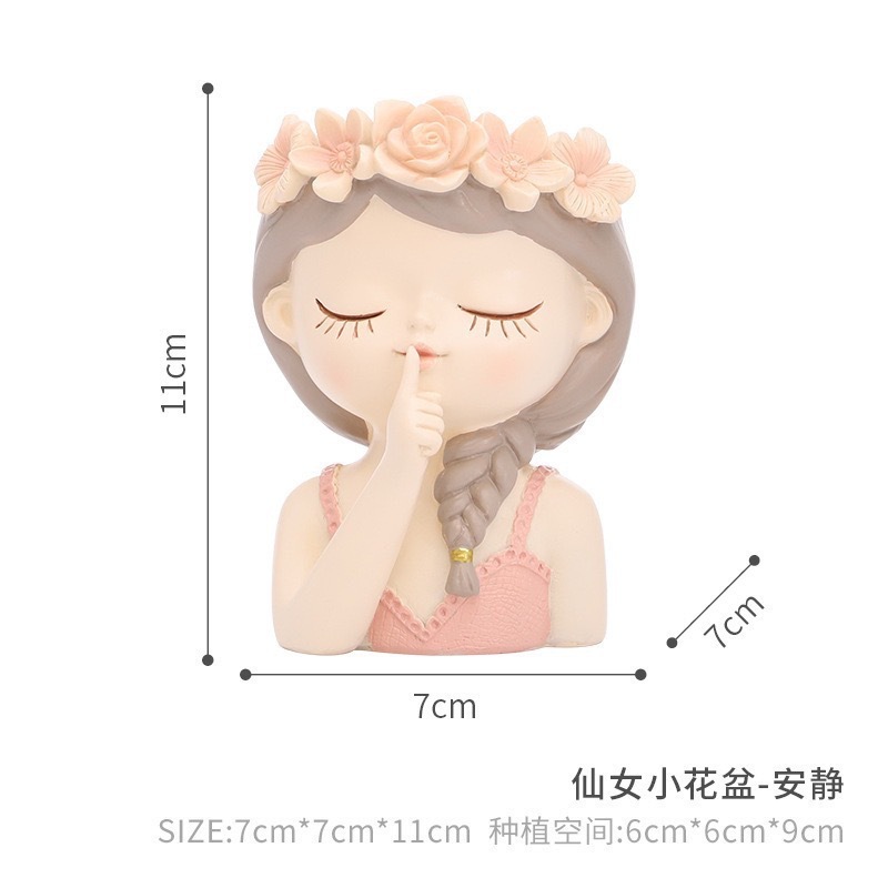 Maceta pequeña de resina para jardinería