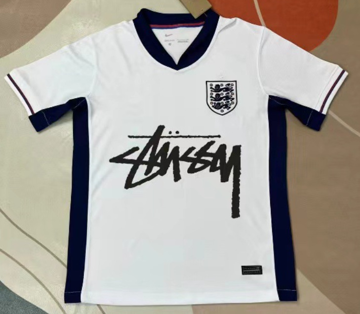 Stussy Jersey Brasil Flamengo Italia Edición conmemorativa Portugal París Francia Uniforme de fútbol