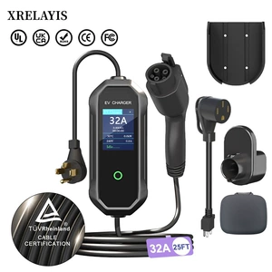 Type1 American Standard Charging Pile 7.68Kw Tesla Wenjie New Energy Vehicle Portable Charging Gun Charging Pile
