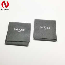 厂家直销首饰收纳 袋超纤信封袋擦银布珠宝袋 可印logo翻盖扣子袋