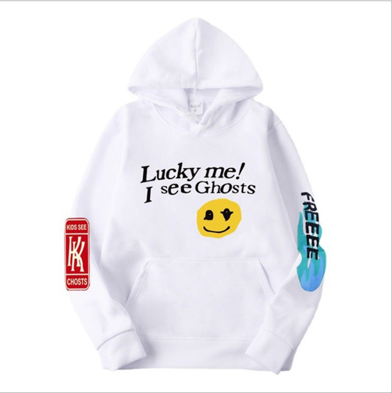 KANYEWEST侃爷专辑KIDSSEEGHOSTSFREEEEHOODIE加绒卫衣P男生