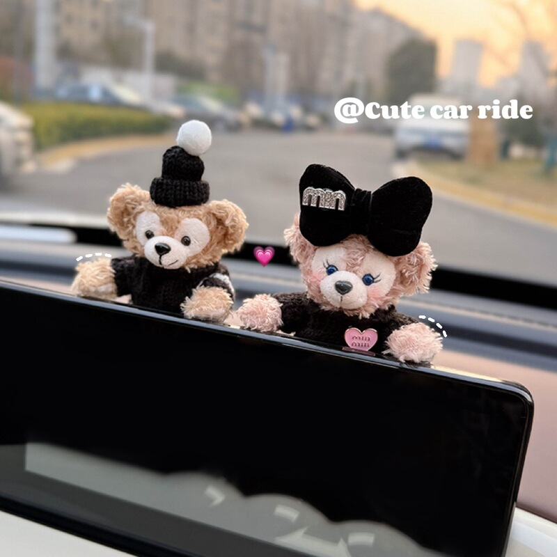 2025 Model Central Control Screen Shirley Rose Car Interior Decoration Display Cute High-End Female