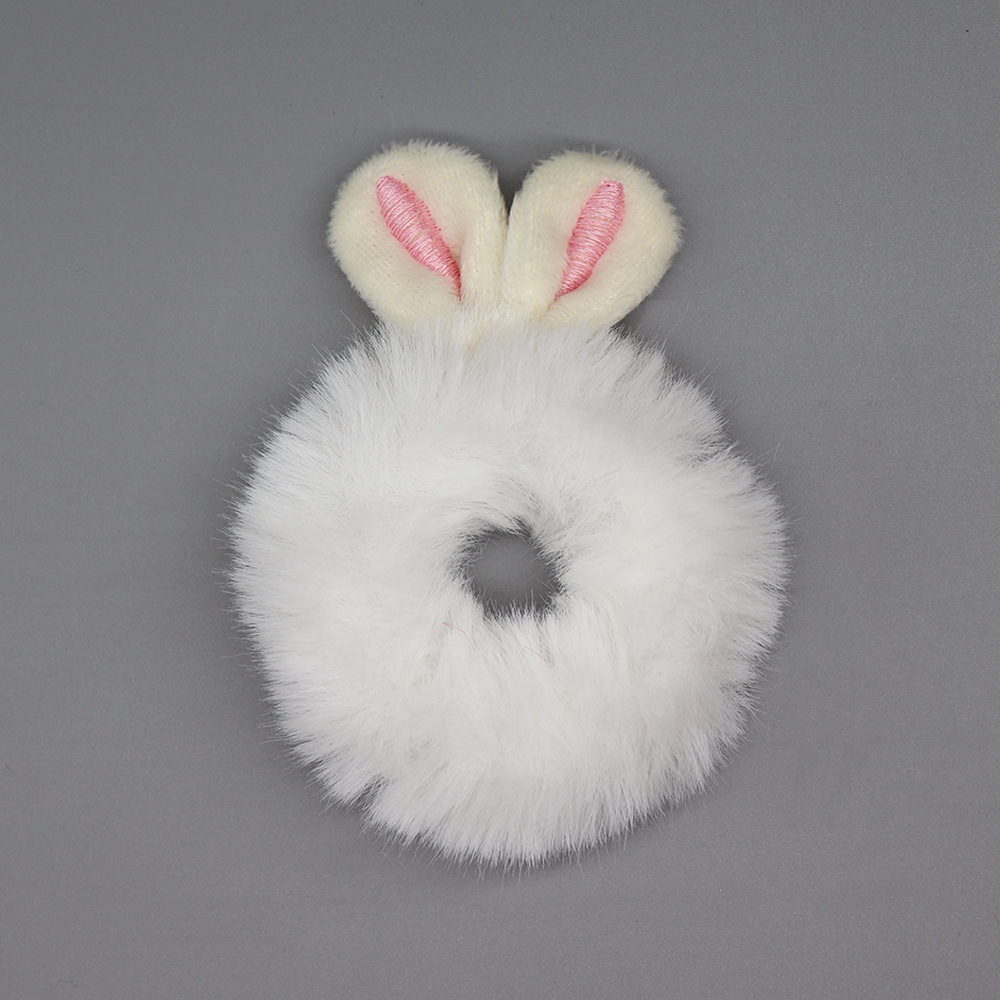 흰색 분홍색 귀