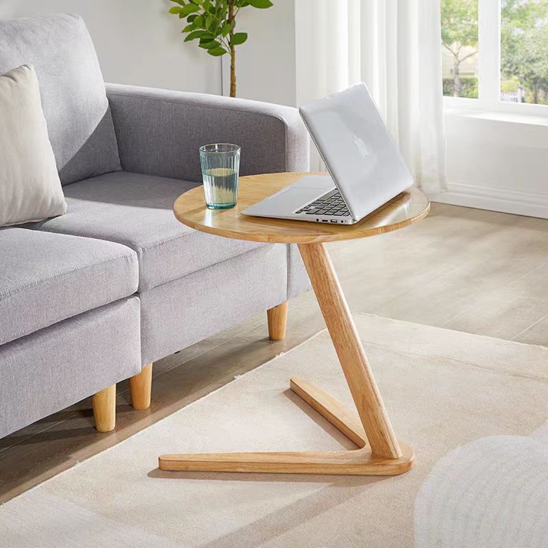Amazon side table, solid wood small coffee table, sofa side table, bedside table, small table, bedroom bedside small round table, custom-made