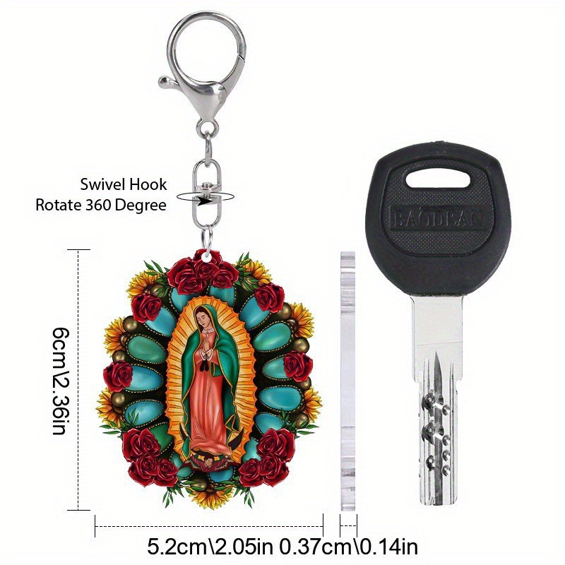 Transfronterizos nuevos colgantes planos acrílicos para el hogar regalos de decoración de automóviles espejos retrovisores mochilas colgantes