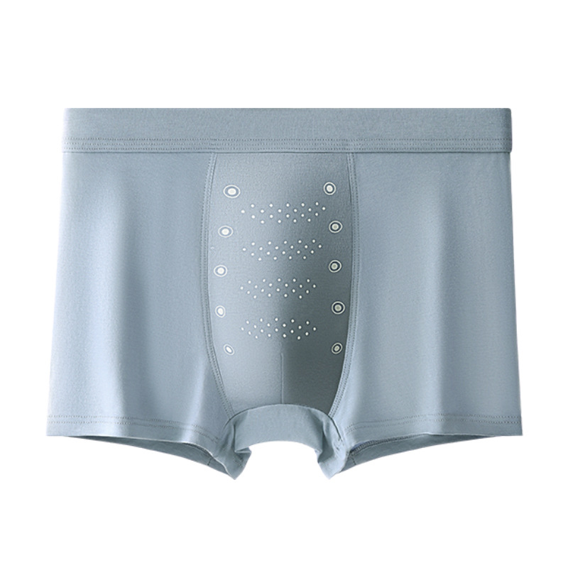 Primavera y verano nuevos pantalones interiores de hombre, pantalones de ángulo plano de hombre, pantalones cortos de cintura media de punto transpirables, tendencia al por mayor