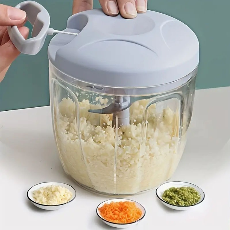 In-Stock Multifunctional Vegetable Cutter, Baby Food Processor, Meat Grinder, Manual Garlic Press, Garlic Peeler, Garlic Masher