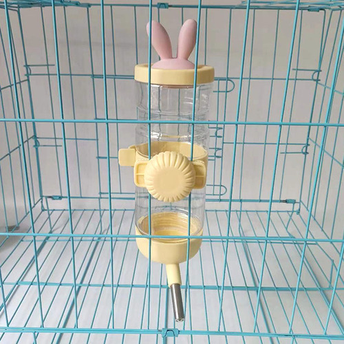 Cross-border pet hanging cage water fountain, rabbit ear style water feeder, non-wet mouth puppy water fountain supplies, direct supply from the manufacturer