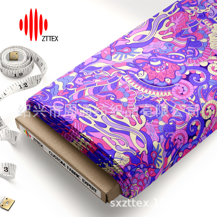 ZTTEX 数码印花 手感好 免费色卡 全涤印花绒布