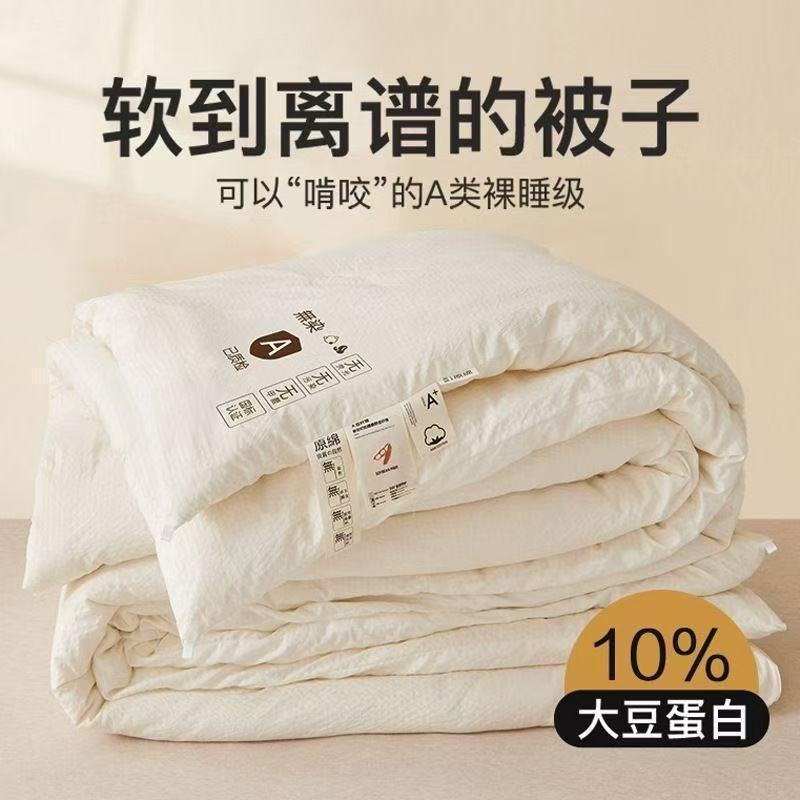 2025新款a类大豆纤维加厚无染被被子被芯学生宿舍春秋空调被冬被|undefined