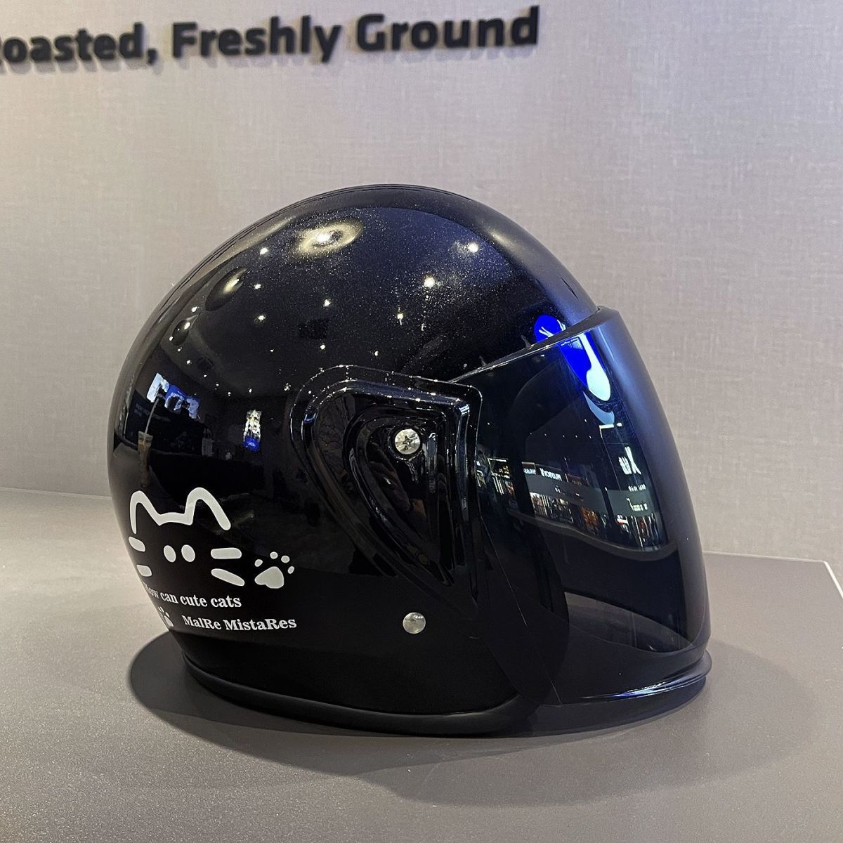 Winter Electric Motorcycle Helmet 3C Certified Cat Ear