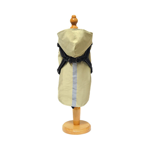 New clothes for dogs, medium and large dogs, small dogs, traction reflective waterproof breathable raincoat wholesale