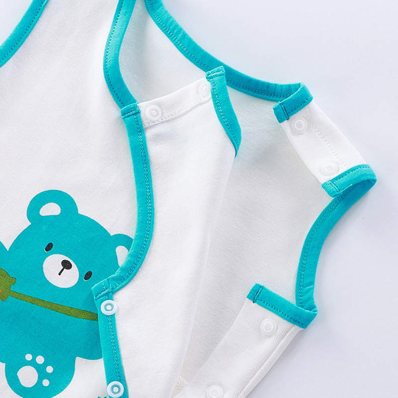 Baja de abdomen para bebés de verano delgada para bebés de algodón transpirable para dormir con chaleco frío