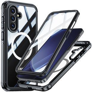 For Samsung A36 Transparent Phone Case A56-5G All-inclusive Fingerprint Unlocking MagSafe Magnetic Attrition Three-proof Home Case