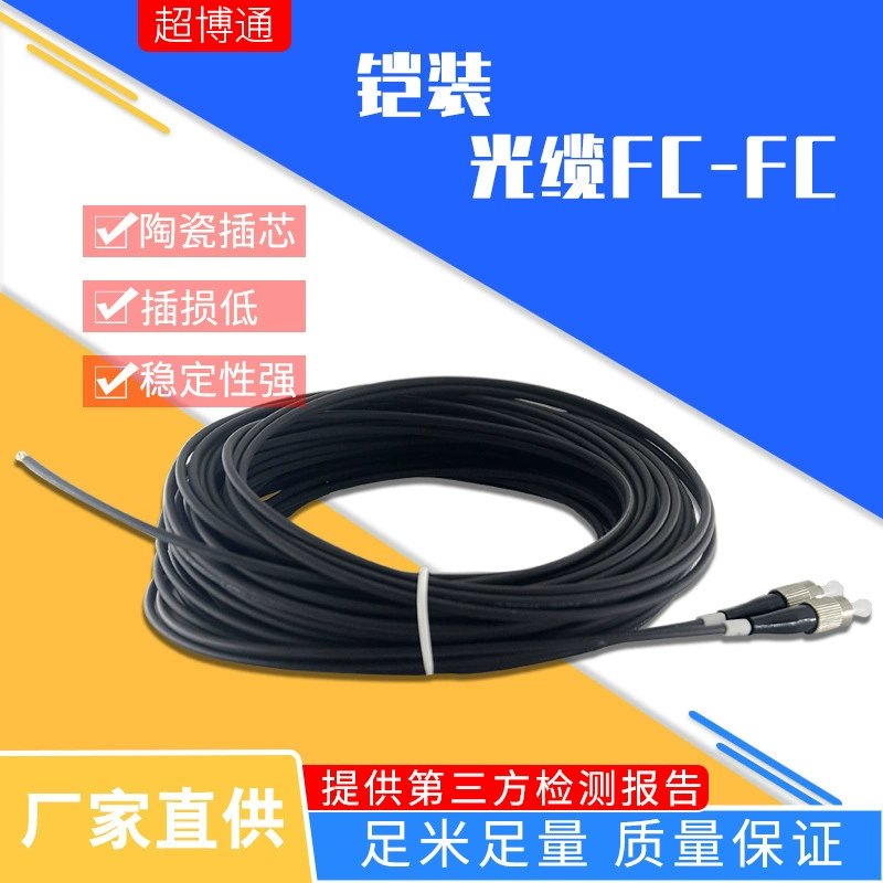Бронированный оптический кабель FC-FC полевой оптический кабель кластера ветви оптический кабель Перемычка МПО подгоняла водоустойчивый соединитель анти -- положения