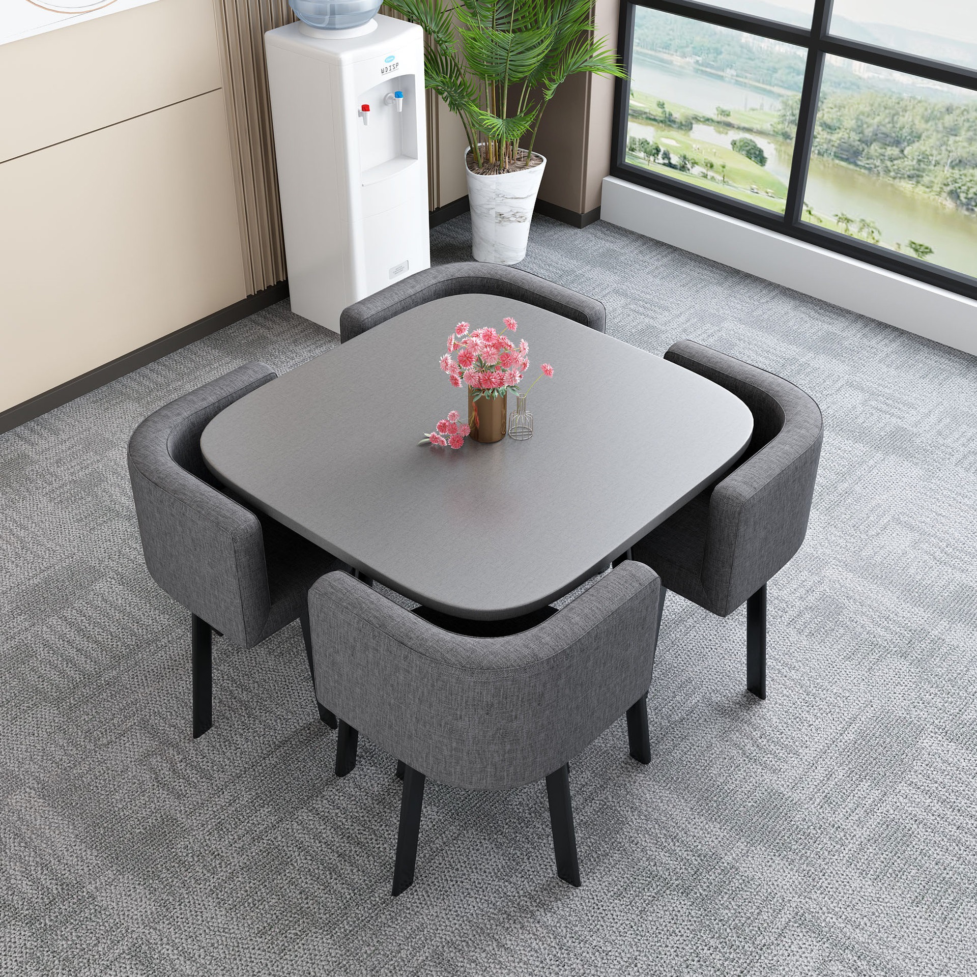 Mesa de comedor disponible para uso doméstico, apartamento pequeño, mesa de comedor, tienda, mesa de negociación, mesa y silla, mesa redonda de recepción